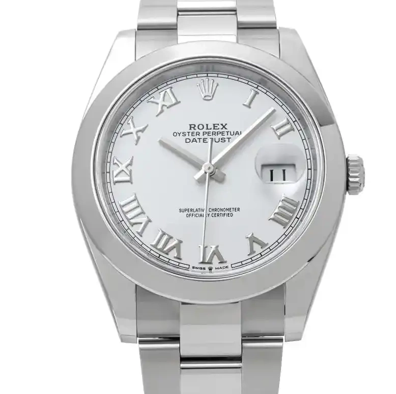Prestigious Jewelers White Datejust 126300 Rolex 0516